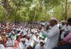 जमीन अधिग्रहनाविरोधात हजारो शेतकऱ्यांचा बैलबंडी घेऊन जिल्हाधिकारी कार्याल्यासमोर ठिय्या आंदोलन